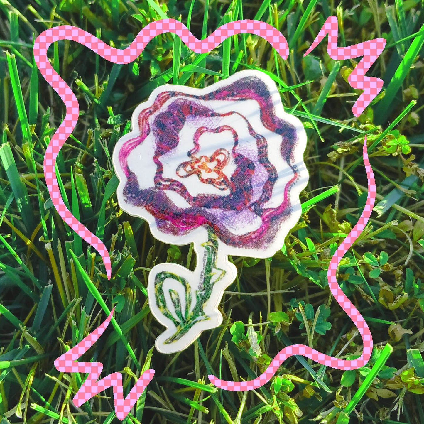 Clear Rose Sticker