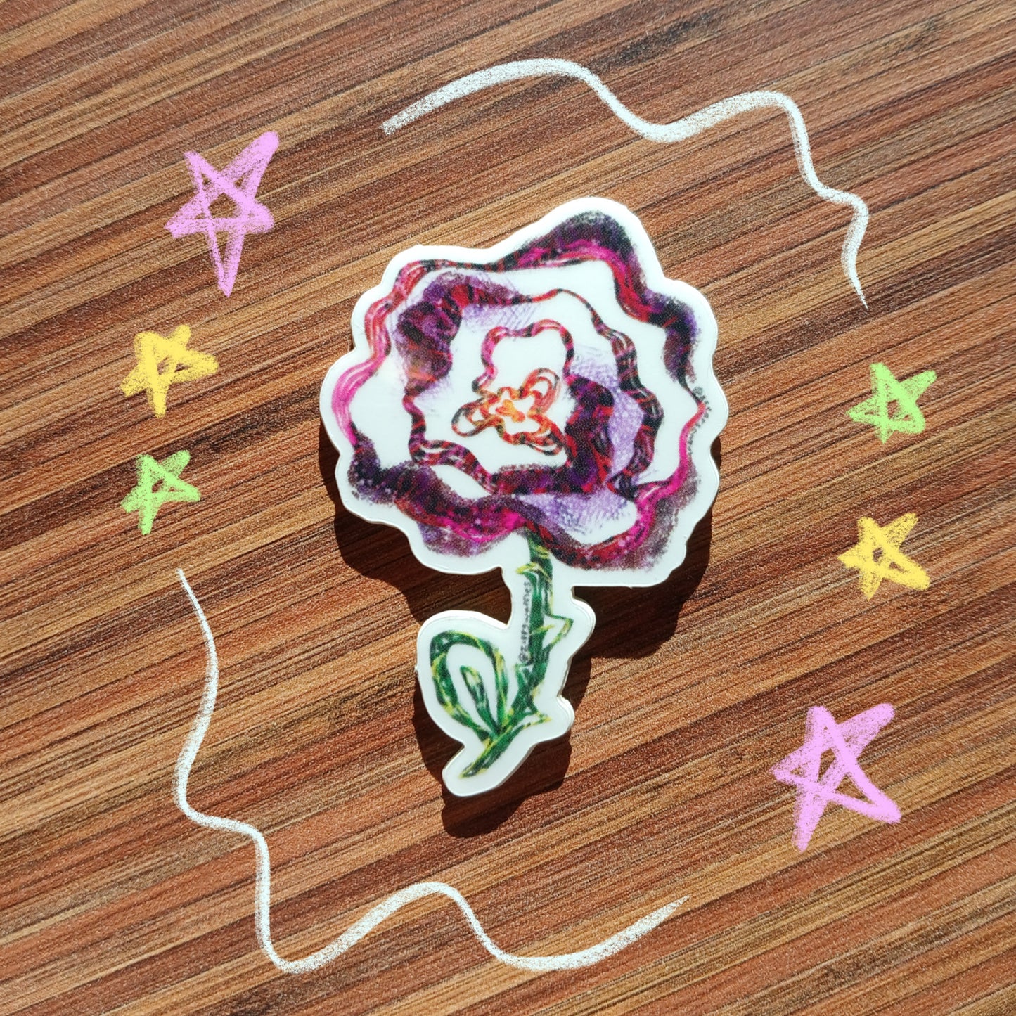 Clear Rose Sticker