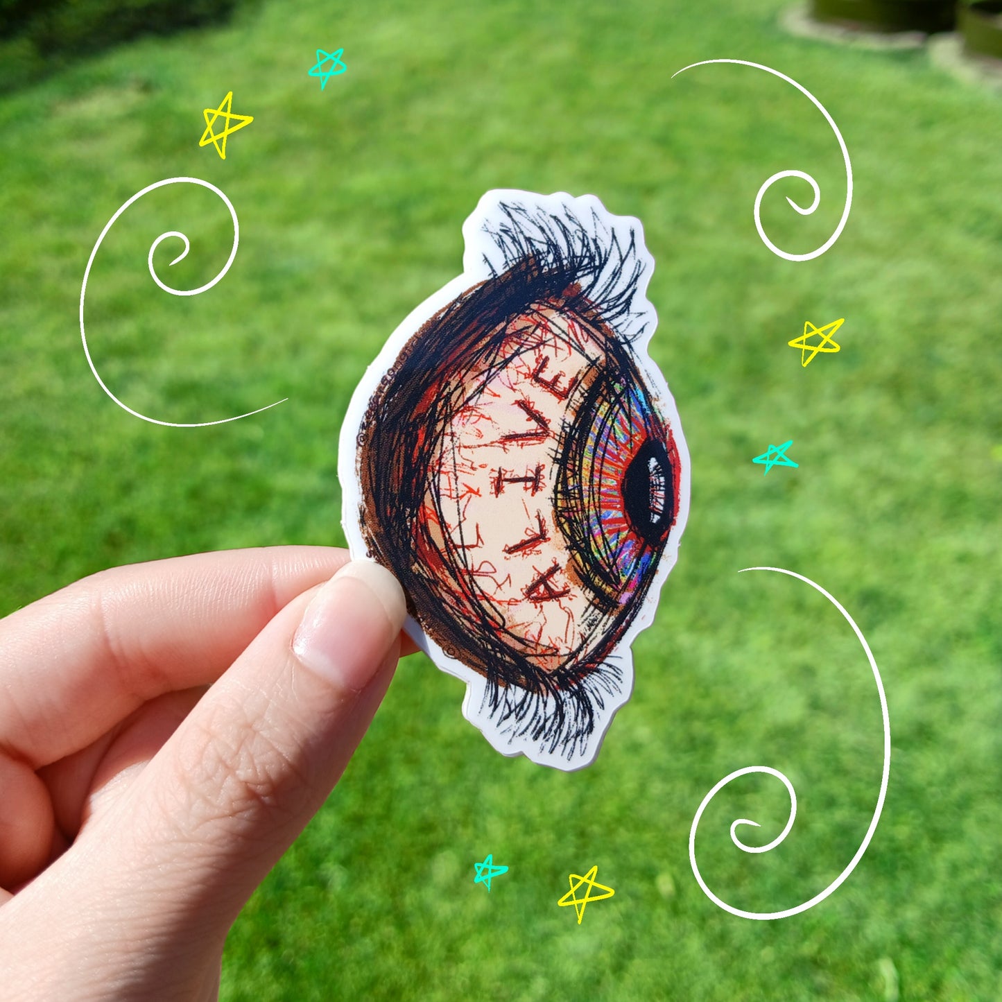Clear Alive Eye Sticker