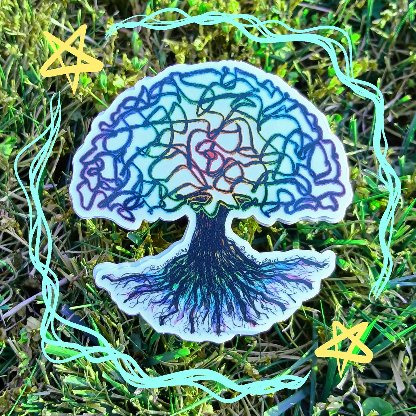 Clear Tree of Life Sticker