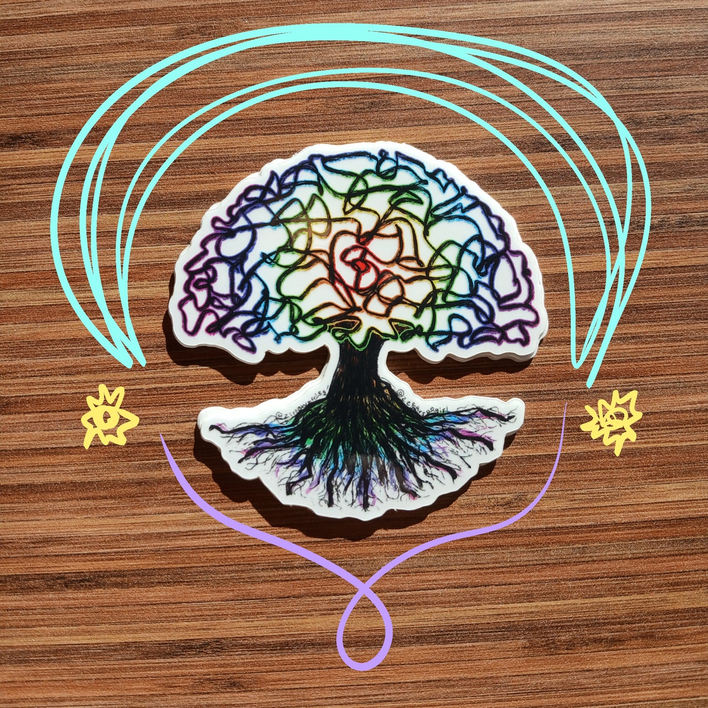 Clear Tree of Life Sticker