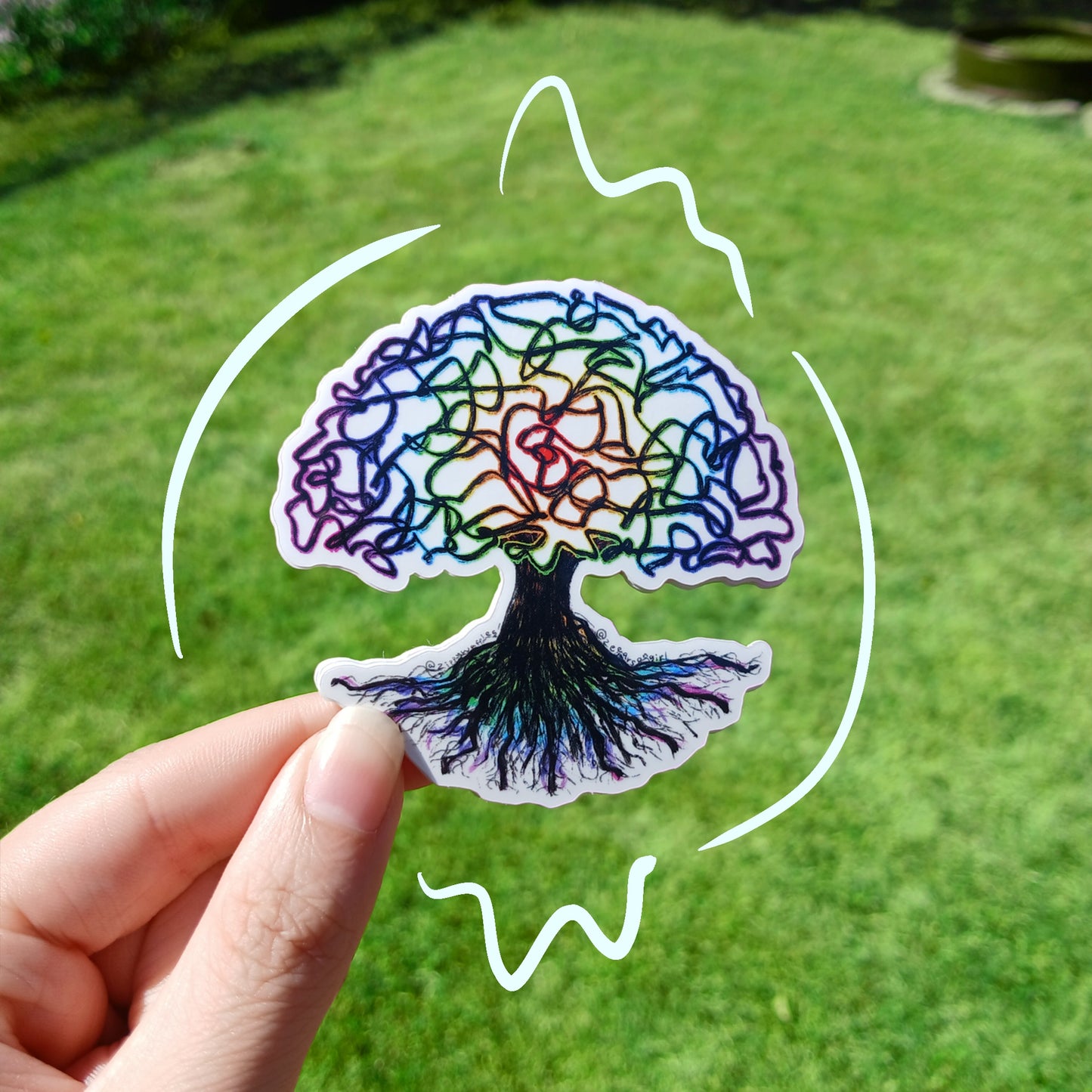 Clear Tree of Life Sticker