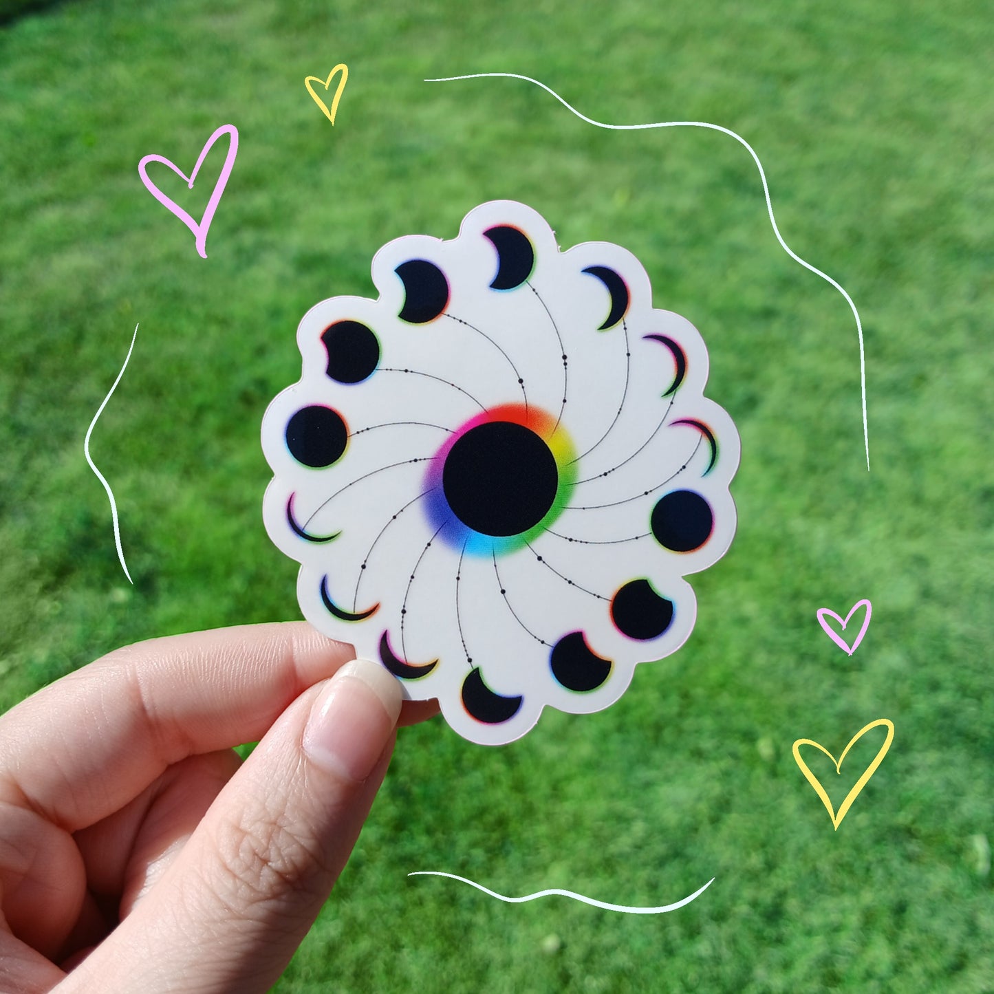 Clear Eclipse Sticker