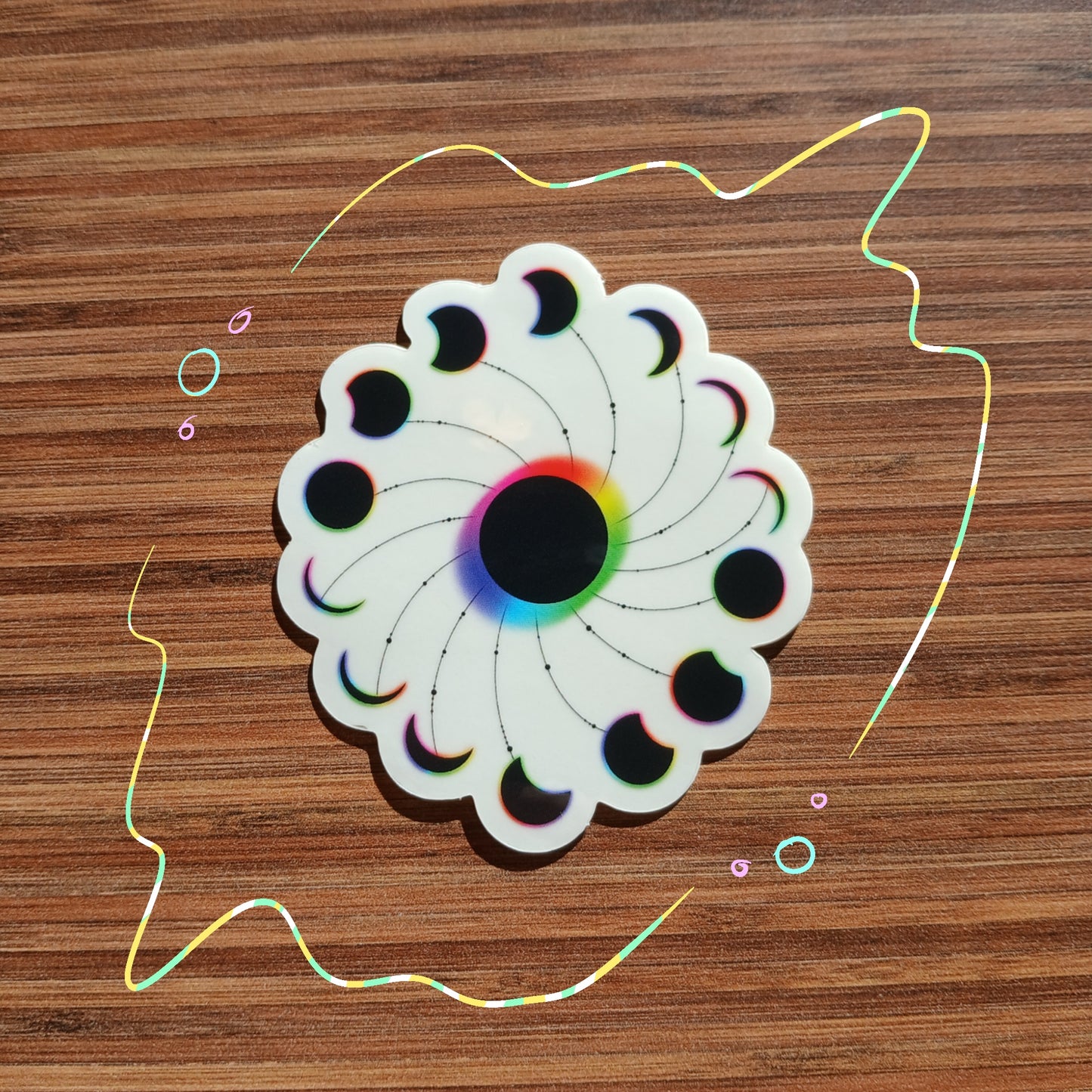 Clear Eclipse Sticker