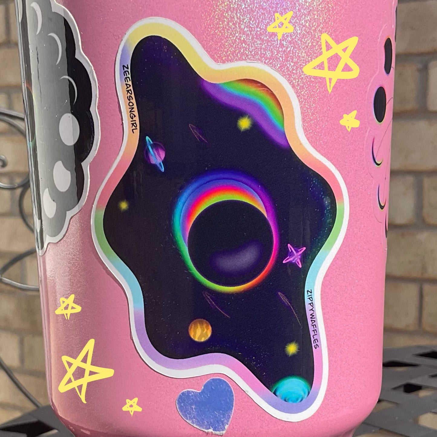Vinyl Eclipse Egg Galaxy Sticker