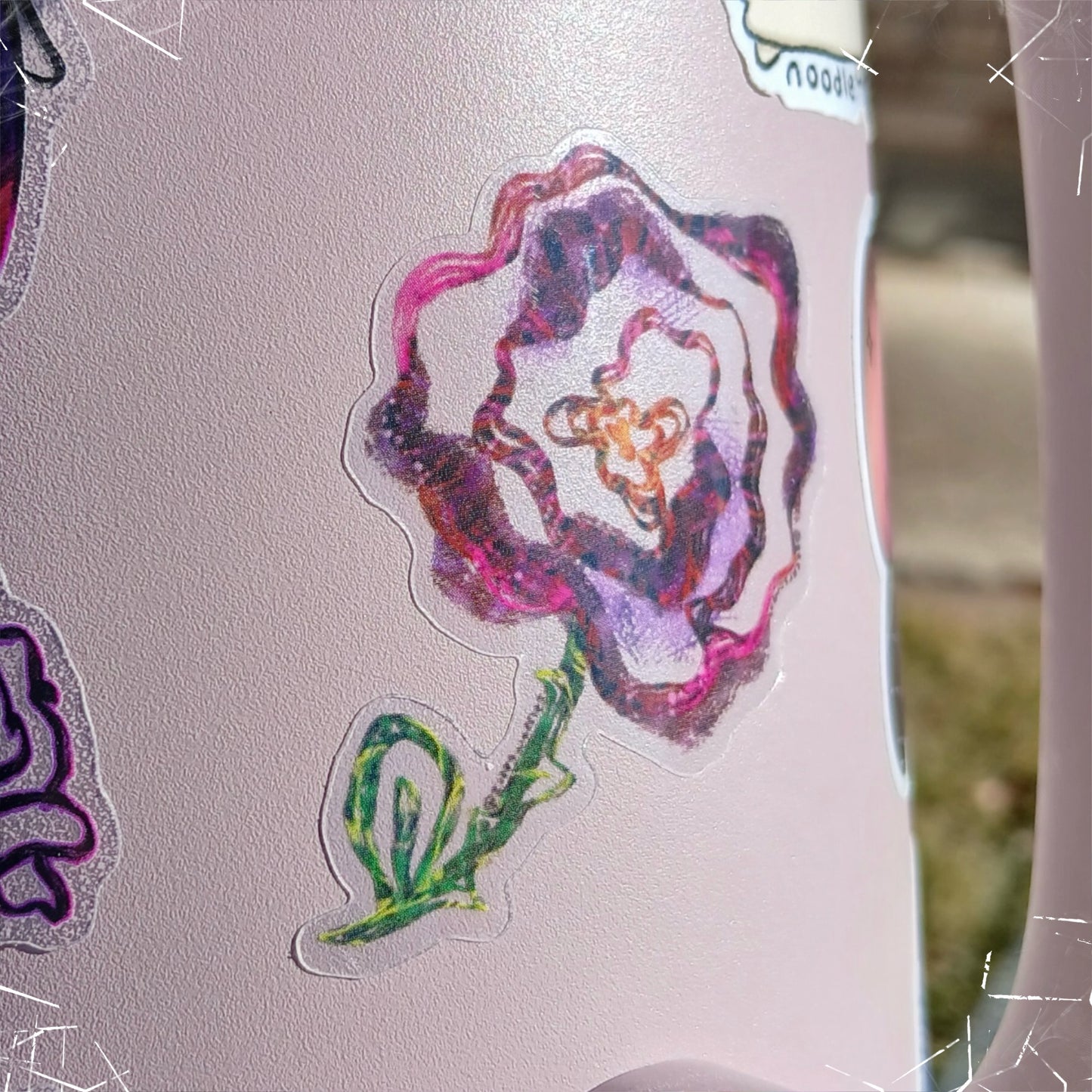 Clear Rose Sticker