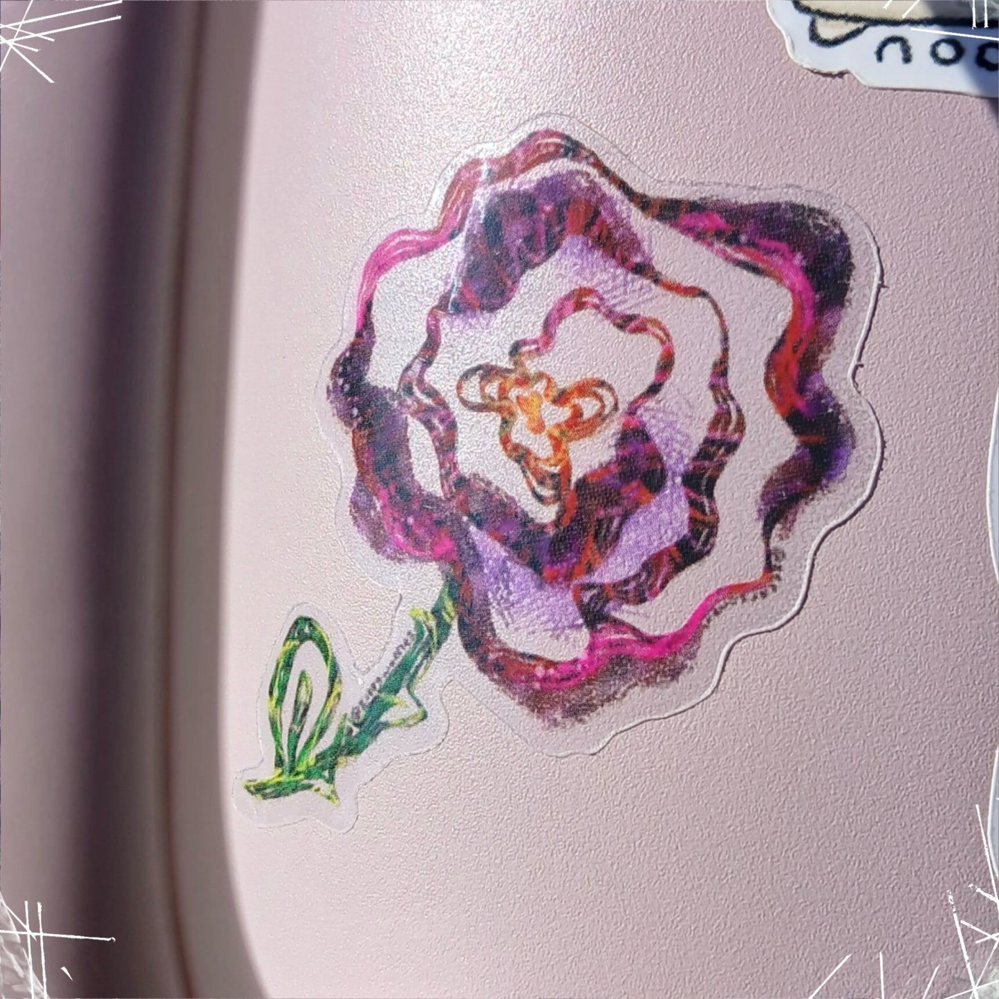 Clear Rose Sticker