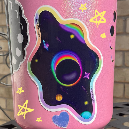 Vinyl Eclipse Egg Galaxy Sticker